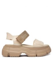 Melissa Sandały Melissa Pulse Ad 36854 Beżowy. Brązowe sandały Melissa, bez wzorów, z tworzywa sztucznego, bez obcasa, na koturnie, bez zapięcia. Za 598.99 zł.