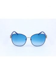 Swarovski Damskie okulary przeciwsłoneczne w kolorze srebrno-niebieskim rozmiar: 58. Niebieskie okulary przeciwsłoneczne SWAROVSKI, bez wzorów, z tworzywa sztucznego. Za 289.95 zł.