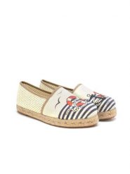 Calceo Espadryle w kolorze kremowo-granatowym rozmiar: 39. Brązowe espadryle Calceo, bez wzorów, bez obcasa, bez zapięcia. Za 171.68 zł.