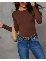 LA Angels Koszulka w kolorze brązowym rozmiar: M. Brązowe bluzki LA Angels, m, bez wzorów, bez kołnierzyka, bez ramiączek. Za 113.99 zł.