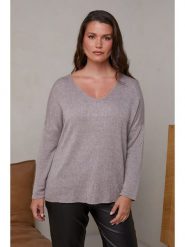 Curvy Lady Sweter w kolorze jasnobrązowym rozmiar: 44/46. Brązowe swetry Curvy Lady, bez wzorów, ze splotem, bez ramiączek. Za 132.05 zł.