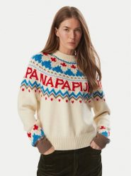 Napapijri Sweter D-Fiames NP0A892S Beżowy jasny Regular Fit. Brązowe swetry Napapijri, s, bez wzorów, z syntetyku, bez ramiączek. Za 1,149.00 zł.