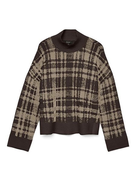 Vero Moda Sweter w kolorze brązowym rozmiar: XS. Brązowe swetry Vero Moda, xs, bez wzorów, bez ramiączek. Za 83.03 zł.