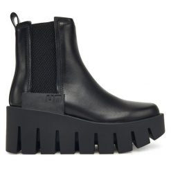 Botki United Nude. Czarne botki United Nude, bez wzorów, bez obcasa, na koturnie, bez zapięcia. Za 1,549.00 zł.
