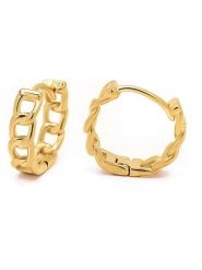 MOODE Kolczyki-kreole "Leopoldine" rozmiar: onesize. Żółte kolczyki MOODE, ze stali. Za 97.28 zł.