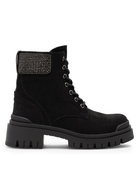 DeeZee Trzewiki PIA H25331-1 Czarny. Czarne botki DeeZee, bez wzorów, z materiału, bez obcasa, na płaskiej podeszwie, bez zapięcia. Za 125.99 zł.