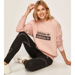 Adidas Originals - Bluza. Czerwone bluzy Adidas Originals, z aplikacjami, z bawełny, bez kaptura. Za 229.90 zł.
