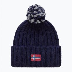 Czapka zimowa damska Napapijri Semiury 3. Niebieskie czapki Napapijri, bez wzorów. Za 169.99 zł.