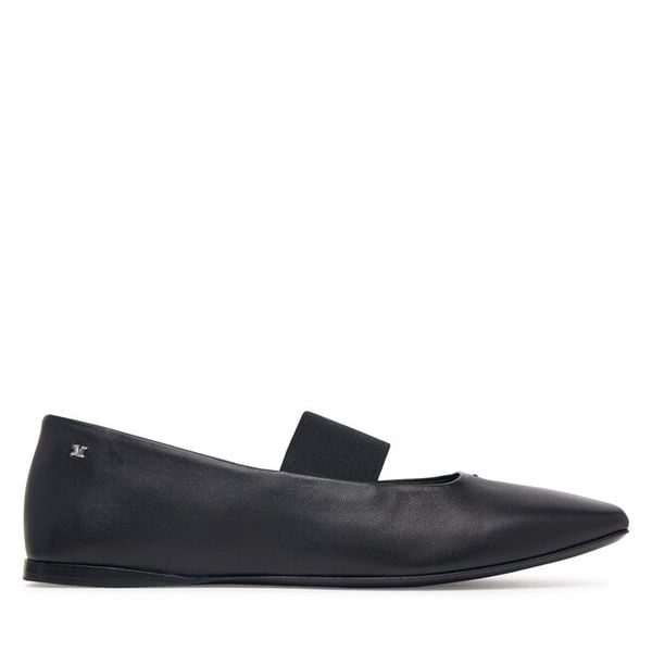 Baleriny Max Mara. Czarne baleriny Max Mara, bez wzorów, bez obcasa. Za 2,249.00 zł.