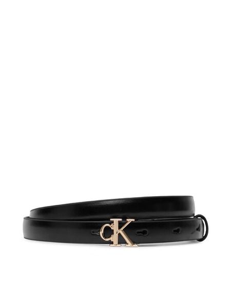 Calvin Klein Pasek Round Ck Buckle Smooth 15Mm LV04F7085G Czarny. Czarne paski Calvin Klein, bez wzorów, ze skóry. Za 209.99 zł.