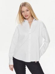 Guess Koszula Ls Nicla W4RH51 WD2M1 Biały Regular Fit. Białe koszule Guess, l, z aplikacjami, z bawełny, bez kołnierzyka, bez ramiączek. Za 249.99 zł.