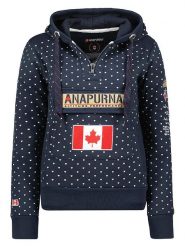ANAPURNA Bluza "Gymcoeurana" w kolorze granatowym rozmiar: XL. Niebieskie bluzy ANAPURNA, xl, bez wzorów, z bawełny, z kapturem. Za 92.21 zł.