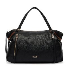 Torebka Liu Jo. Czarne shopper Liu Jo, bez wzorów, bez dodatków. Za 679.99 zł.