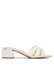 Aldo Klapki Hanne 13917594 Biały. Białe klapki Aldo, bez wzorów, ze skóry, bez obcasa. Za 269.99 zł.