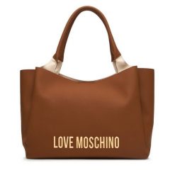 Torebka LOVE MOSCHINO. Brązowe shopper Love Moschino, bez wzorów, bez dodatków. Za 1,049.00 zł.