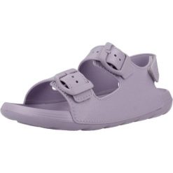 Sandały IGOR S10313 1 Fioletowy. Fioletowe sandały Igor, bez wzorów, ze skóry, bez obcasa, bez zapięcia. Za 129.99 zł.