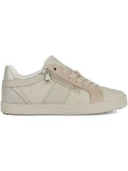 Geox Skórzane sneakersy "Blomiee" w kolorze beżowym rozmiar: 38. Brązowe trampki Geox, bez wzorów, z materiału, bez zapięcia. Za 167.28 zł.