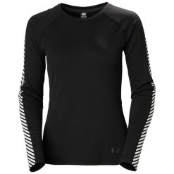 Bluza damska Helly Hansen lifa active stripe crew. Czarne bluzy Helly Hansen, l, bez wzorów, bez kaptura. Za 252.00 zł.