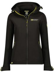 Geographical Norway Kurtka softshellowa "Takeni" w kolorze czarnym rozmiar: L. Czarne kurtki sportowe Geographical Norway, l, bez wzorów, bez kaptura, outdoorowe. Za 189.29 zł.