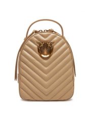 PINKO Plecak Love Click Mini Backpack PE 25 PLTT 103614 A1J2 Beżowy. Brązowe plecaki Pinko, bez wzorów, ze skóry. Za 1,169.00 zł.
