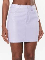 United Colors Of Benetton Spódnica z imitacji skóry 4NVBD000X Fioletowy Regular Fit. Fioletowe spódnice United Colors of Benetton, bez wzorów, ze skóry. Za 229.99 zł.