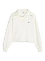 Puma Bluza "Downtown" w kolorze kremowym rozmiar: XS. Brązowe bluzy Puma, xs, bez wzorów, z bawełny, bez kaptura. Za 83.42 zł.