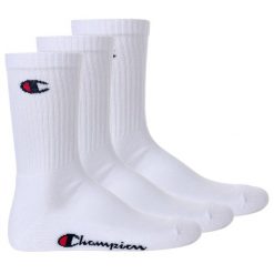 Skarpety Champion U24558 3-pack. Białe skarpety Champion, bez wzorów. Za 34.90 zł.
