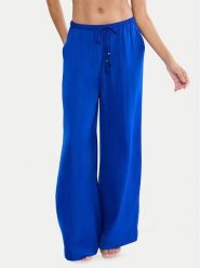 Triumph Spodnie materiałowe Summer 10227246 Niebieski Wide Leg. Niebieskie spodnie materiałowe Triumph, bez wzorów, z materiału. Za 159.99 zł.