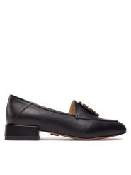 Baldowski Lordsy W00400-2070-010 Czarny. Czarne lordsy Baldowski, bez wzorów, ze skóry, bez obcasa, bez zapięcia. Za 249.99 zł.