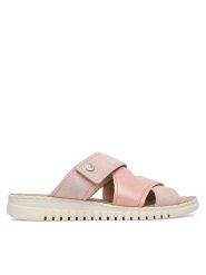 Caprice Klapki 9-27102-46 Różowy. Czerwone klapki Caprice, bez wzorów, ze skóry, bez obcasa. Za 206.99 zł.