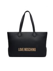 LOVE MOSCHINO Torebka JC4395PP0NKD000A Czarny. Czarne shopper Love Moschino, bez wzorów, ze skóry, bez dodatków. Za 1,059.00 zł.