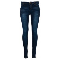 Desigual jeansy damskie Kentya 27 ciemnoniebieski. Niebieskie jeansy Desigual, bez wzorów. W wyprzedaży za 277.00 zł.