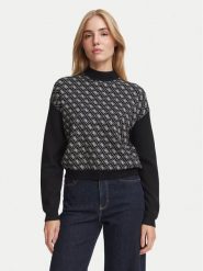 Guess Sweter W5BR23 Z3JD2 Czarny Regular Fit. Czarne swetry Guess, xs, z aplikacjami, z syntetyku, bez ramiączek. Za 434.99 zł.