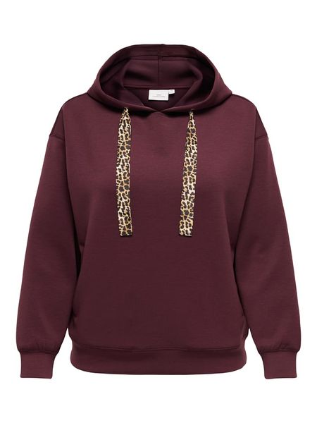 ONLY Bluza w kolorze bordowym rozmiar: M-46/48. Czerwone bluzy Only, m, bez wzorów, z kapturem. Za 109.95 zł.