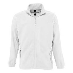 Damska Bluza Polarowa North Fleece Jacket. Białe bluzy SOL'S, na zimę, s, bez wzorów, z polaru, bez kaptura. Za 131.99 zł.