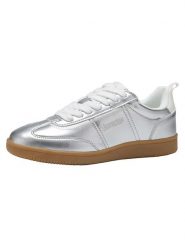 Kangaroos Sneakersy "K-SN Bug" w kolorze srebrnym rozmiar: 36. Szare trampki KangaROOS, bez wzorów, bez zapięcia. Za 87.81 zł.