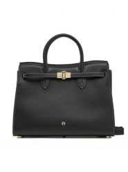 Aigner Torebka 133007 Czarny. Czarne torebki klasyczne Aigner, bez wzorów, ze skóry, bez dodatków. Za 3,799.00 zł.