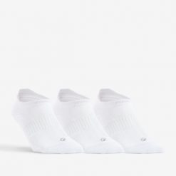 Skarpety sportowe tenis DECATHLON RS500 Lowedge niskie 3 pary. Białe skarpety ARTENGO, bez wzorów, z bawełny. Za 39.99 zł.