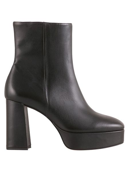 Högl Skórzane botki "Nora" w kolorze czarnym rozmiar: 41. Czarne botki Högl, bez wzorów, bez obcasa, bez zapięcia. Za 327.87 zł.