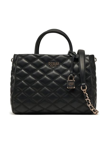 Guess Torebka HWQG96 32060 Czarny. Czarne torebki klasyczne Guess, z aplikacjami, ze skóry, bez dodatków. Za 739.99 zł.