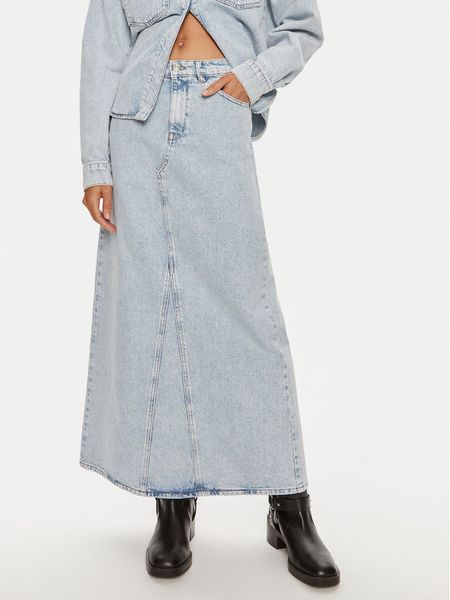 Gestuz Spódnica jeansowa Mily 10909059 Niebieski Regular Fit. Niebieskie spódnice Gestuz, bez wzorów, z bawełny. Za 289.99 zł.