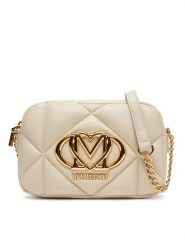 LOVE MOSCHINO Torebka JC4038PP1NLC0110 Beżowy. Brązowe listonoszki Love Moschino, bez wzorów, ze skóry, bez dodatków. Za 879.99 zł.