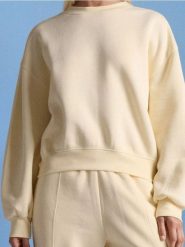 Bluza ze ściągaczami - żółty. Żółte bluzy Sinsay, l, bez wzorów, bez kaptura. Za 39.99 zł.