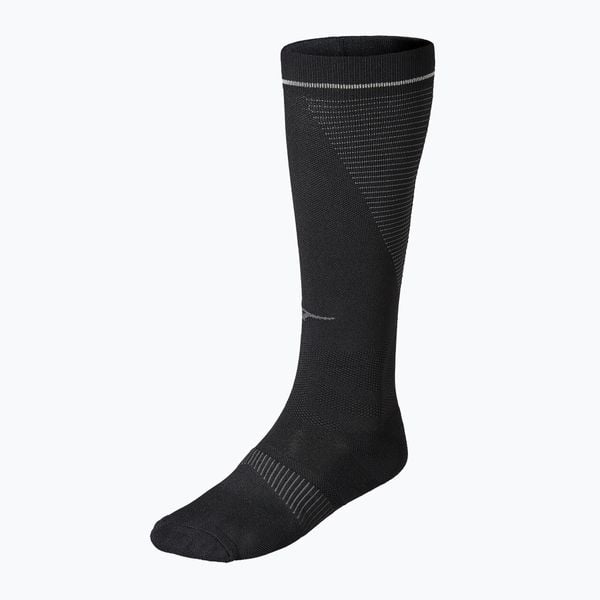 Skarpety kompresyjne Mizuno Compression. Czarne skarpety Mizuno, bez wzorów, z elastanu. Za 52.99 zł.