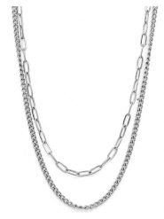 MOODE Naszyjnik "Ornella" - dł. 42 cm rozmiar: onesize. Szare naszyjniki MOODE, ze stali. Za 43.99 zł.