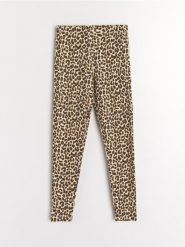 Legginsy w panterkę - wielobarwny. Legginsy Sinsay, l, bez wzorów. W wyprzedaży za 17.99 zł.