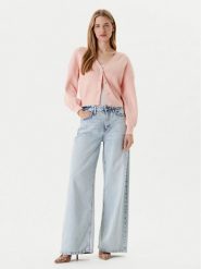 Guess Kardigan W5YR07 Z2ZK2 Różowy Oversize. Czerwone kardigany Guess, xs, z aplikacjami, z bawełny. Za 479.99 zł.
