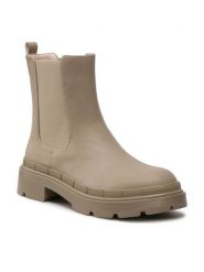 Jenny Fairy Sztyblety WYL3191-1 Beżowy. Brązowe botki Jenny Fairy, bez wzorów, ze skóry, bez obcasa, na płaskiej podeszwie, bez zapięcia. Za 101.98 zł.