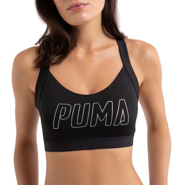 Biustonosz stanik sportowy Puma Drycell. Czarne bielizna sportowa Puma, xs, bez wzorów. Za 39.90 zł.