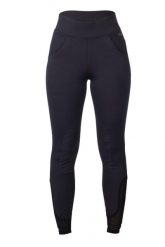 Damskie legginsy jeździeckie o średniej przyczepności HKM Tammy. Czarne legginsy HKM, bez wzorów, z materiału, z podwyższonym stanem, długie. Za 253.00 zł.